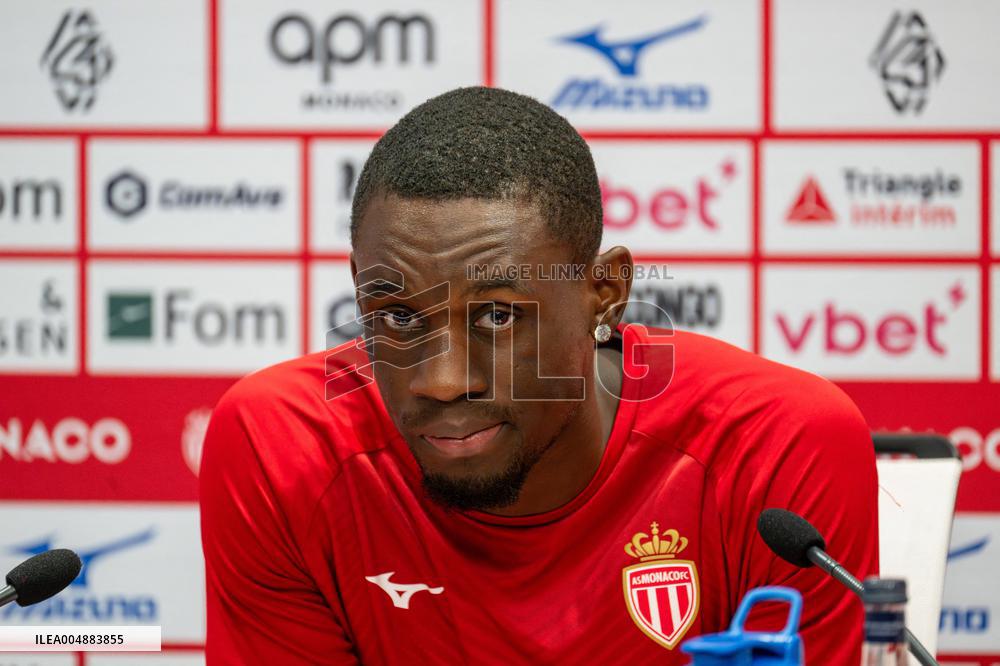 AS Monaco Training and Press Conference - La Turbie