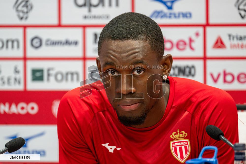 AS Monaco Training and Press Conference - La Turbie