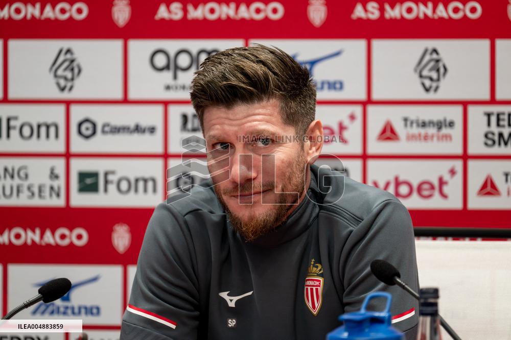 AS Monaco Training and Press Conference - La Turbie