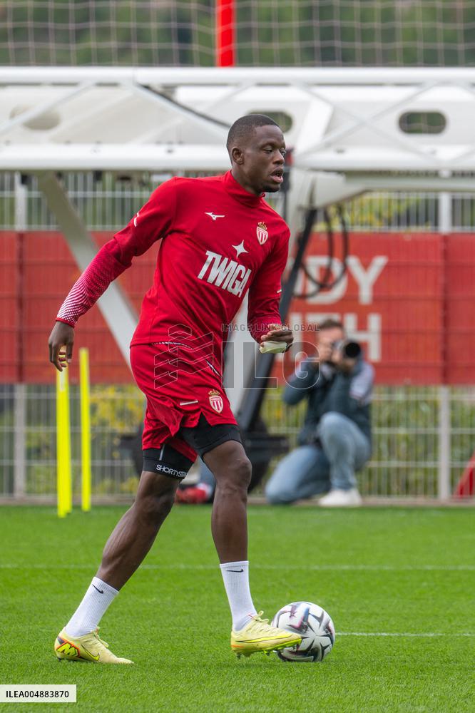 AS Monaco Training and Press Conference - La Turbie