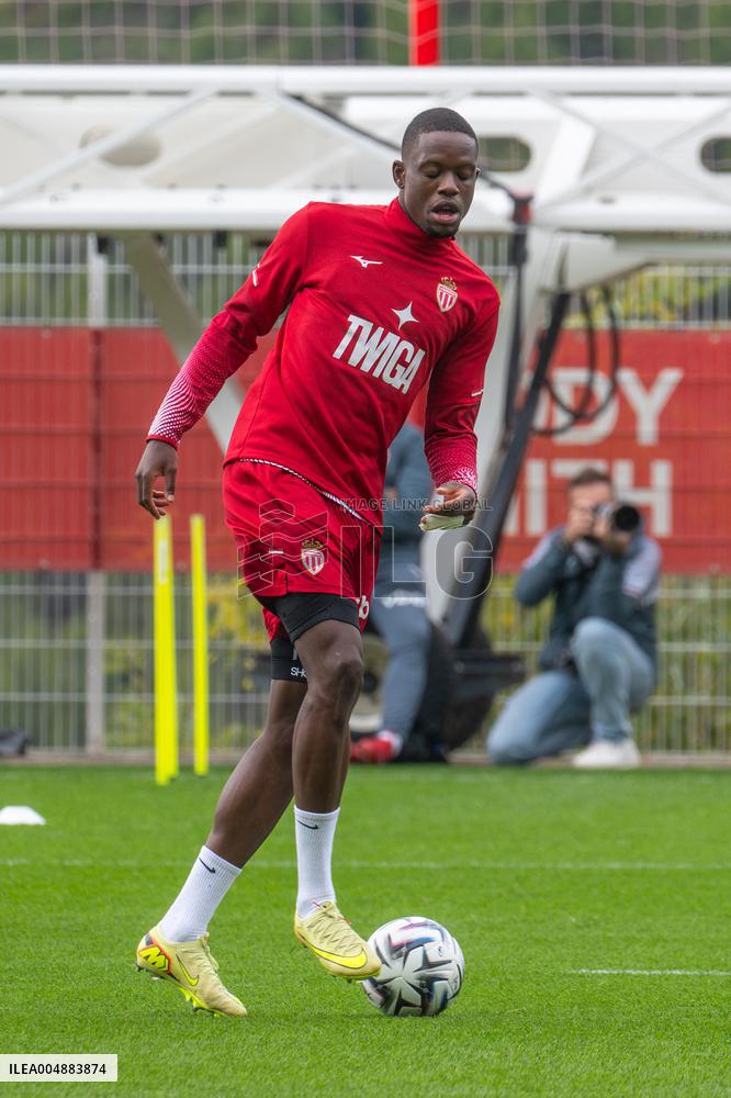 AS Monaco Training and Press Conference - La Turbie