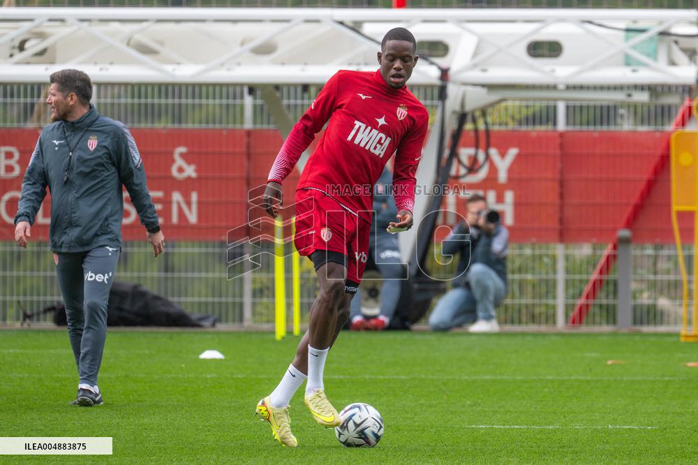 AS Monaco Training and Press Conference - La Turbie