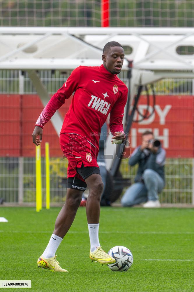 AS Monaco Training and Press Conference - La Turbie