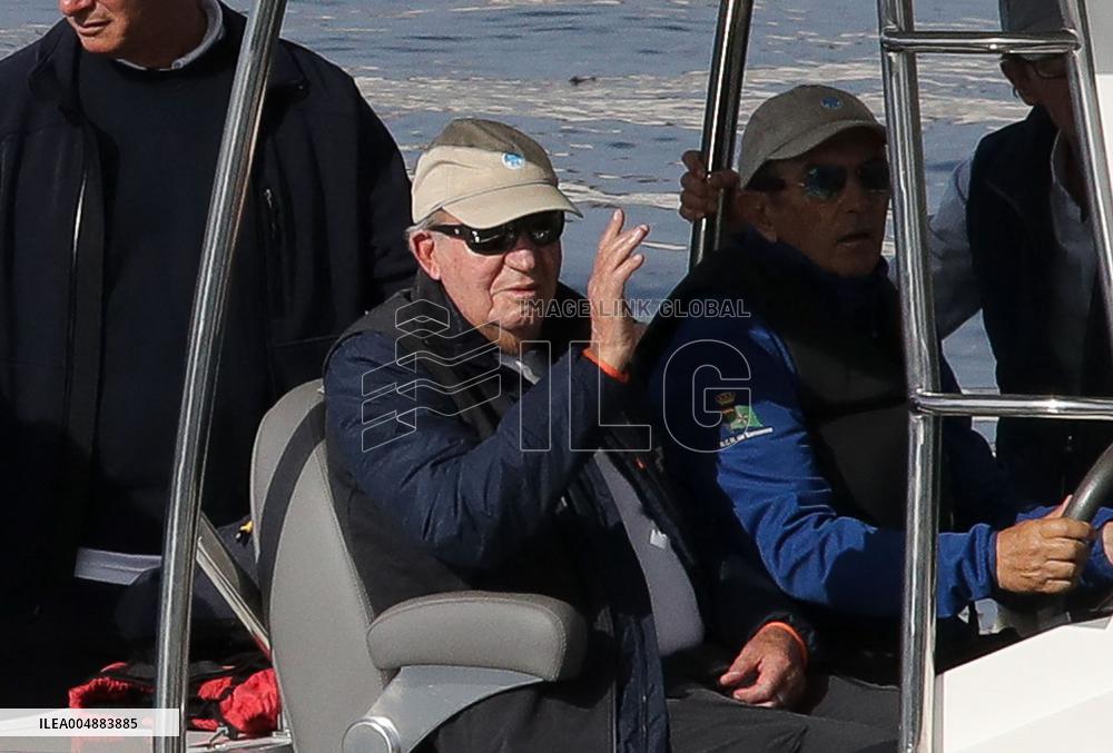 King Juan Carlos I Attending 7 Liga Espanola de 6 Metro - Spain