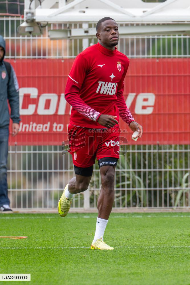 AS Monaco Training and Press Conference - La Turbie