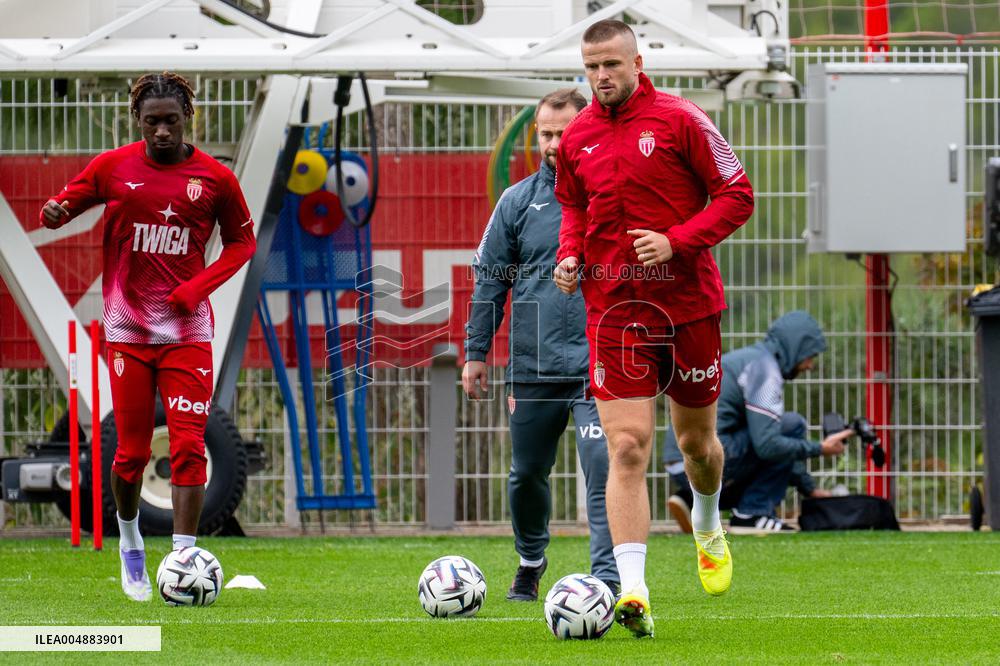 AS Monaco Training and Press Conference - La Turbie
