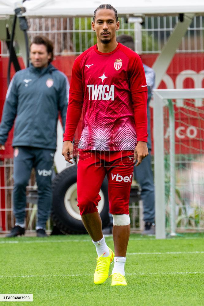 AS Monaco Training and Press Conference - La Turbie