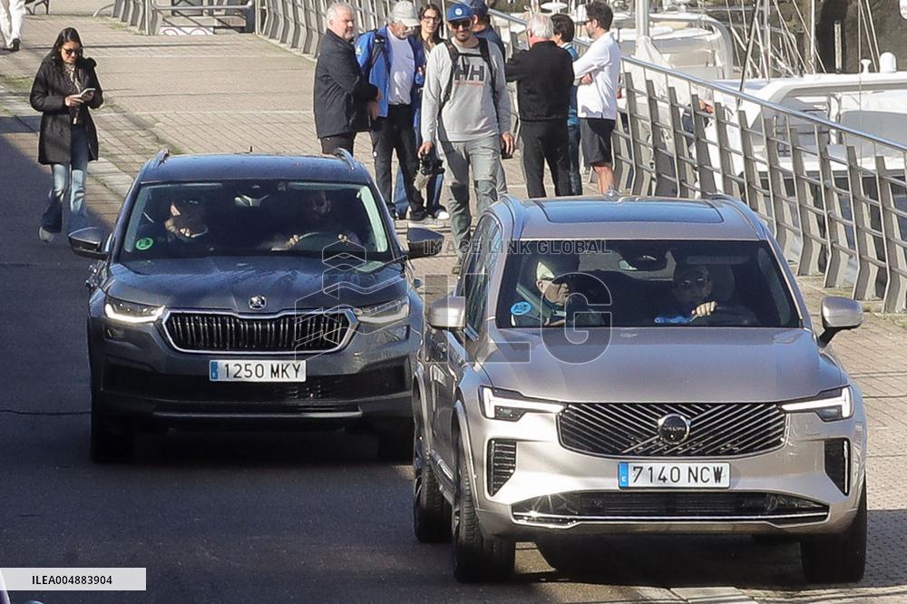 King Juan Carlos I Attending 7 Liga Espanola de 6 Metro - Spain