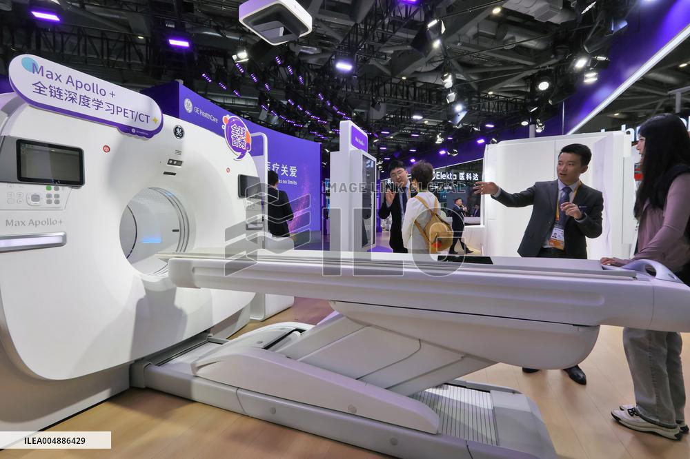 Medical Equipment Exhibition Area at 8TH CIIE in Shanghai