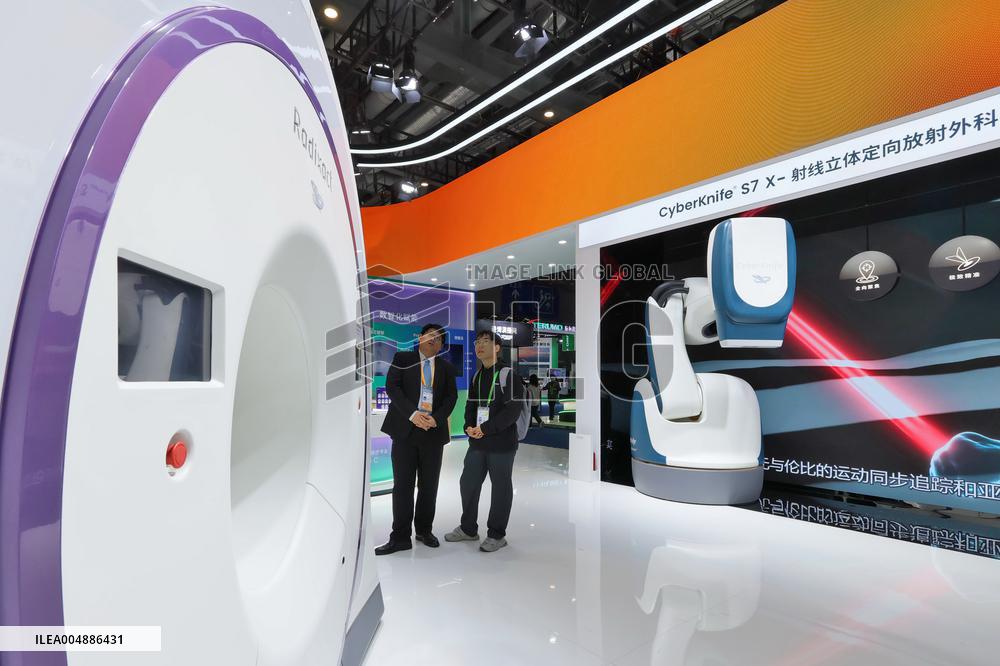 Medical Equipment Exhibition Area at 8TH CIIE in Shanghai