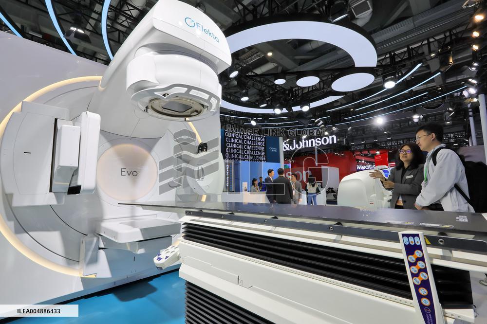 Medical Equipment Exhibition Area at 8TH CIIE in Shanghai