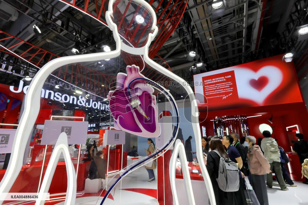 Medical Equipment Exhibition Area at 8TH CIIE in Shanghai