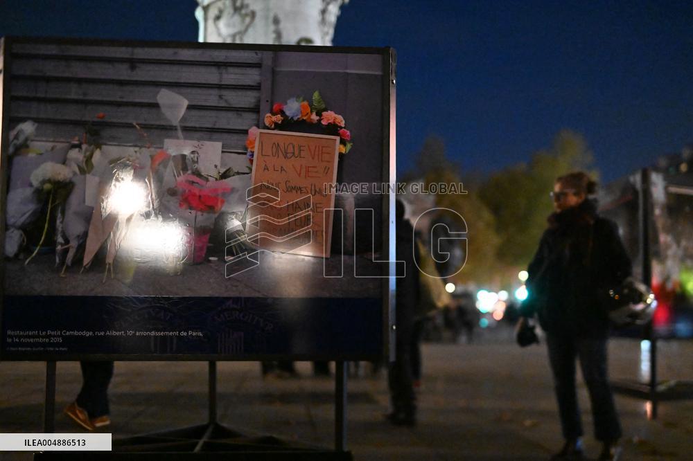 Tribute to victims Ten years after the November 13 attacks - Paris