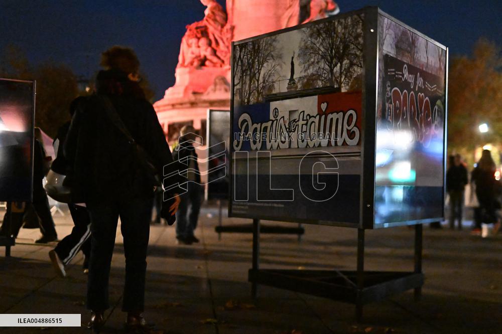 Tribute to victims Ten years after the November 13 attacks - Paris