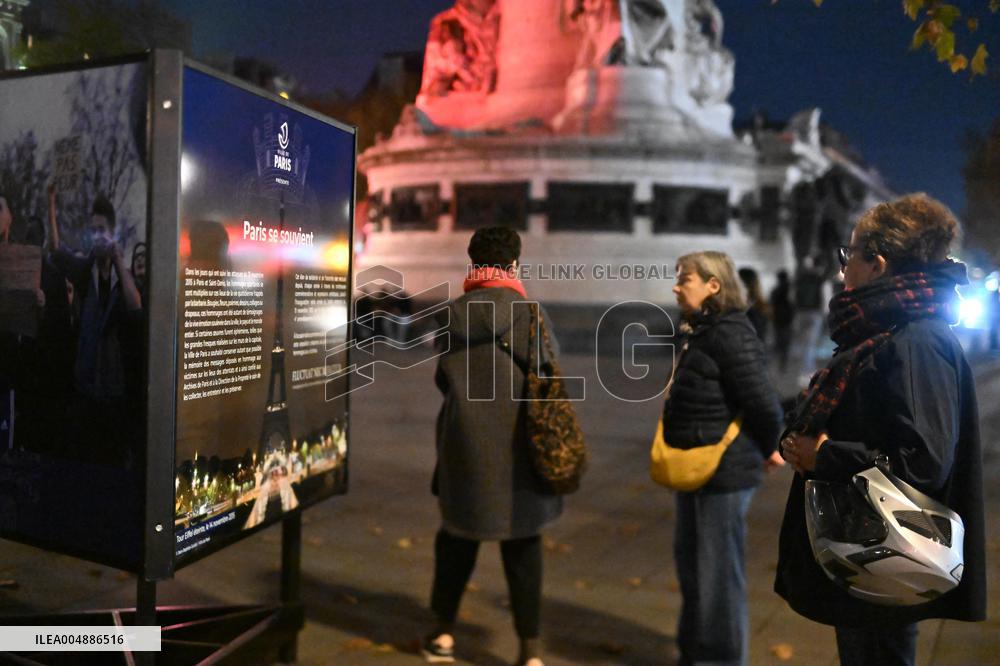 Tribute to victims Ten years after the November 13 attacks - Paris