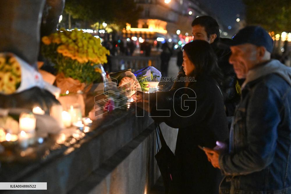 Tribute to victims Ten years after the November 13 attacks - Paris