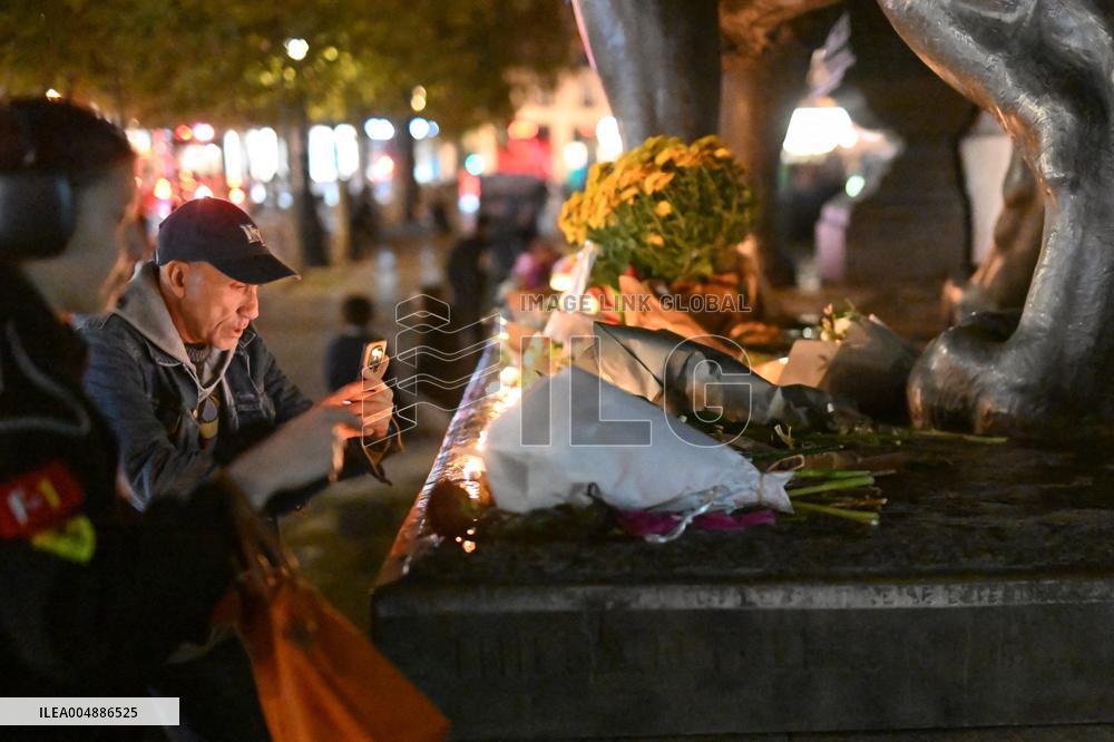 Tribute to victims Ten years after the November 13 attacks - Paris