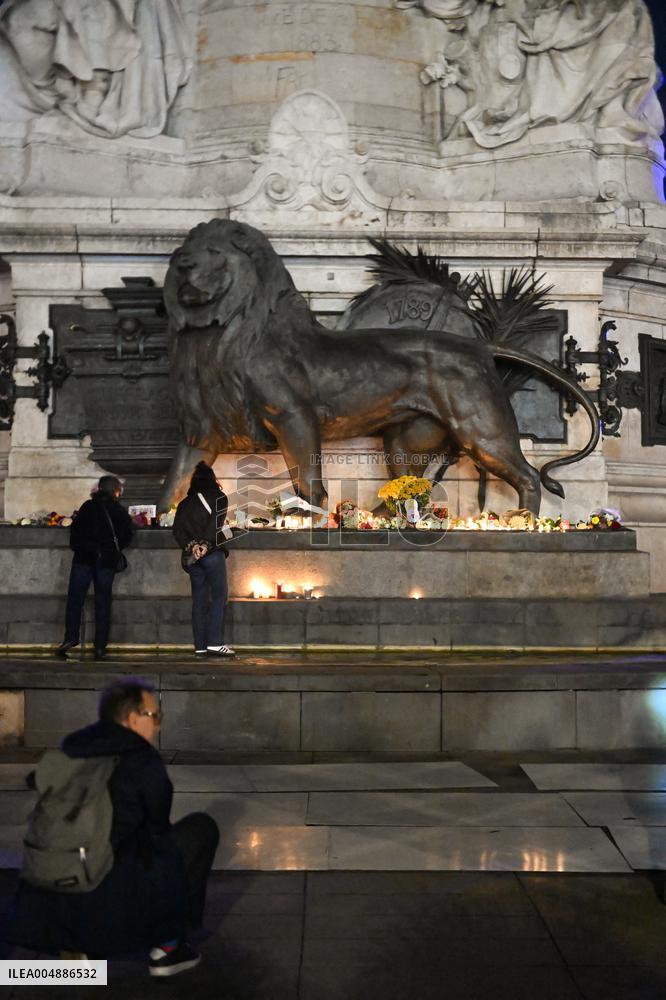 Tribute to victims Ten years after the November 13 attacks - Paris