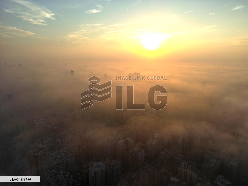 Kuwait City Blanketed Under Fog - Kuwait