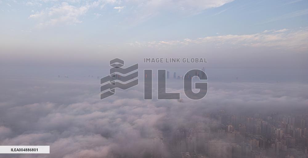 Kuwait City Blanketed Under Fog - Kuwait