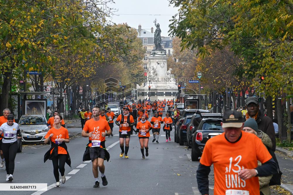 13-UNIS : la course en hommage aux 10 ans des attentats de novembre 2015