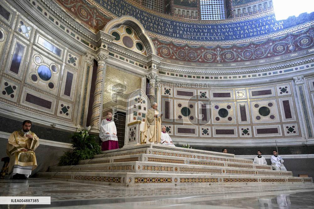 Pope Leo XIV Leads Mass at Basilica of Saint John Lateran - Rome