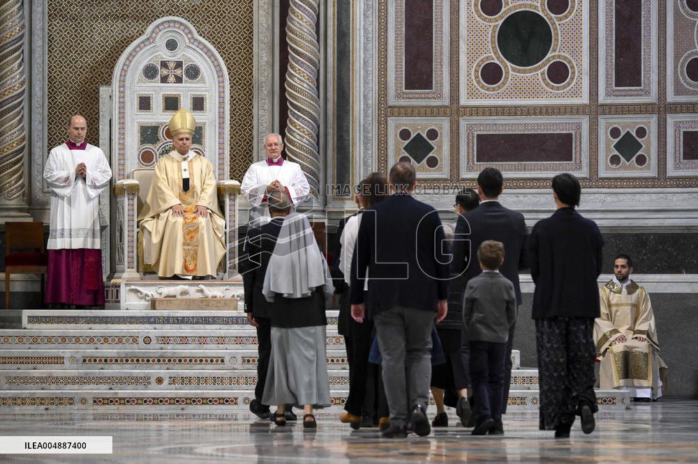 Pope Leo XIV Leads Mass at Basilica of Saint John Lateran - Rome