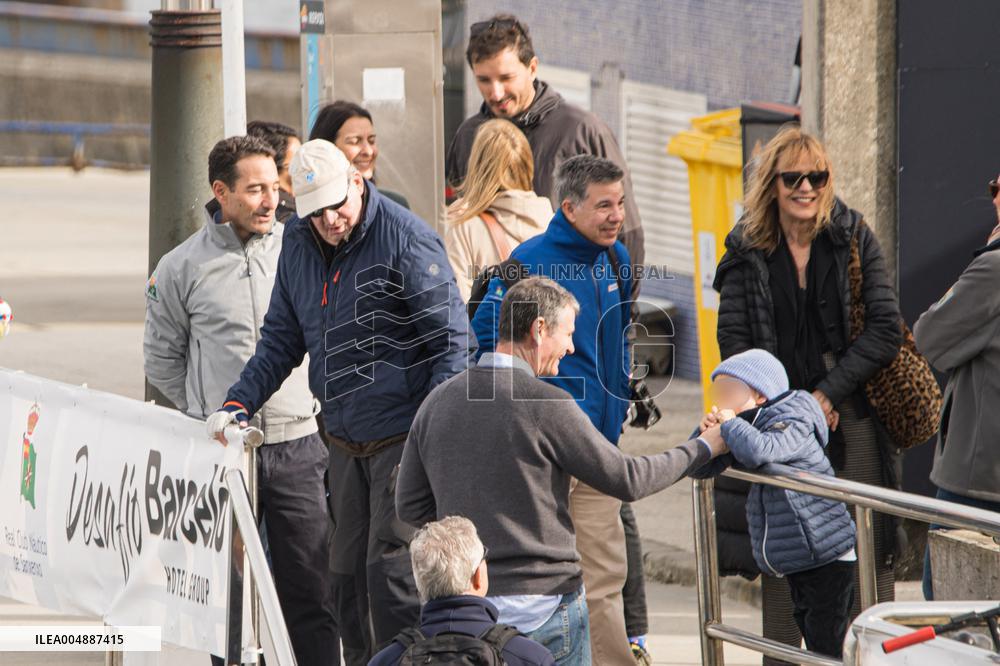 King Juan Carlos Participates In The Second Day Of Sanxenxo Regattas - Spain