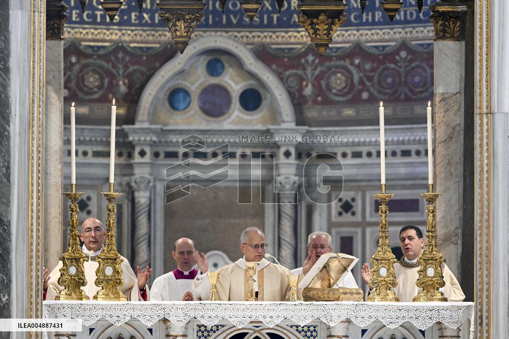 Pope Leo XIV Leads Mass at Basilica of Saint John Lateran - Rome