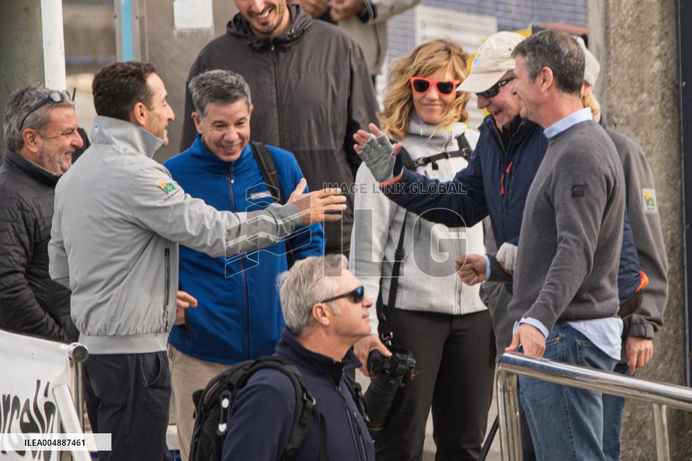 King Juan Carlos Participates In The Second Day Of Sanxenxo Regattas - Spain