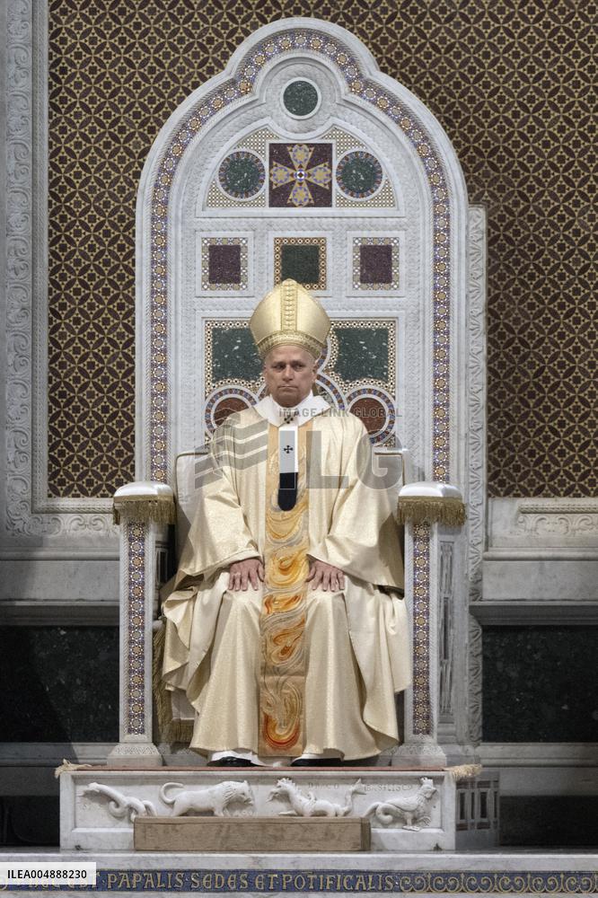 Pope Leo XIV Leads Mass at Basilica of Saint John Lateran - Rome