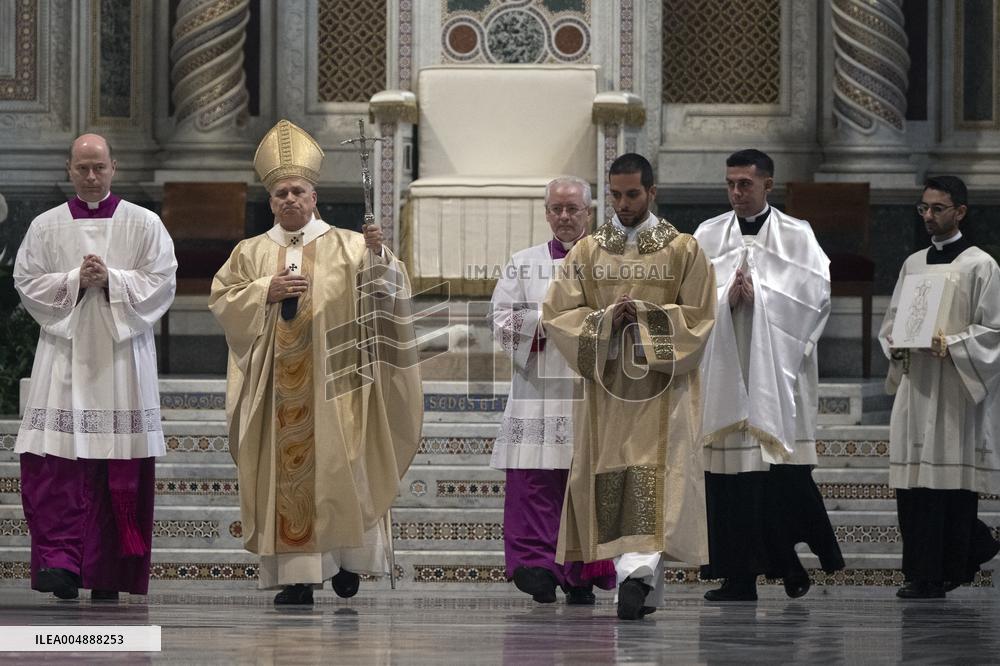 Pope Leo XIV Leads Mass at Basilica of Saint John Lateran - Rome