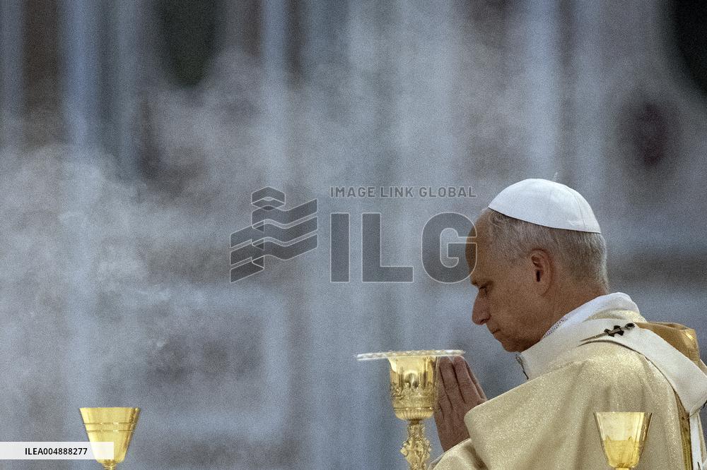 Pope Leo XIV Leads Mass at Basilica of Saint John Lateran - Rome