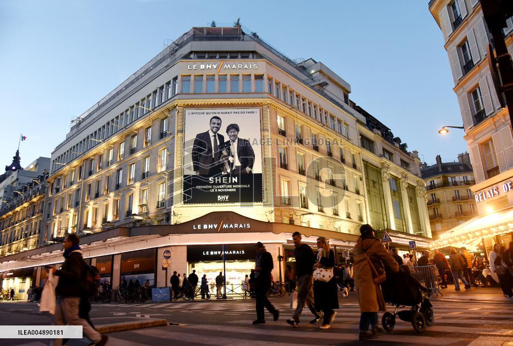 Illustration - Shein Store at BHV - Paris