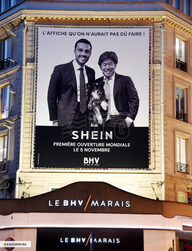 Illustration - Shein Store at BHV - Paris