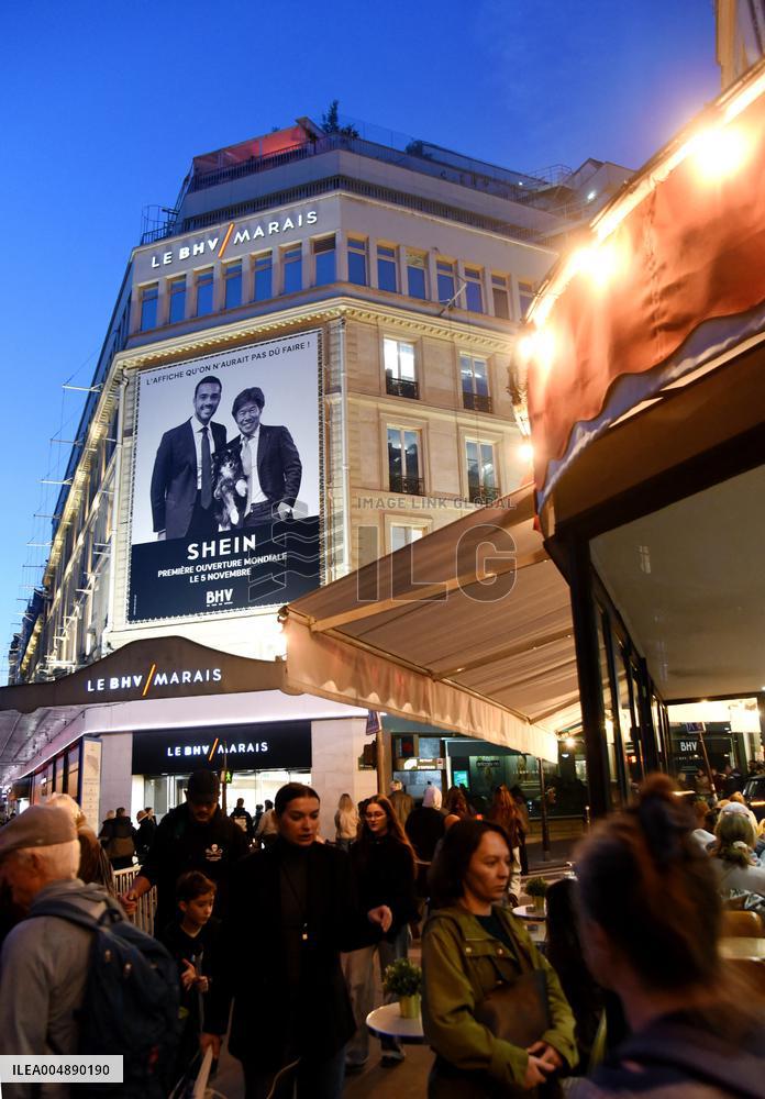 Illustration - Shein Store at BHV - Paris