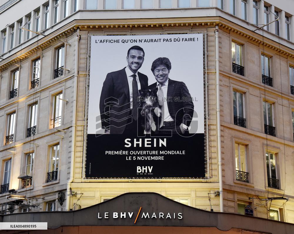 Illustration - Shein Store at BHV - Paris