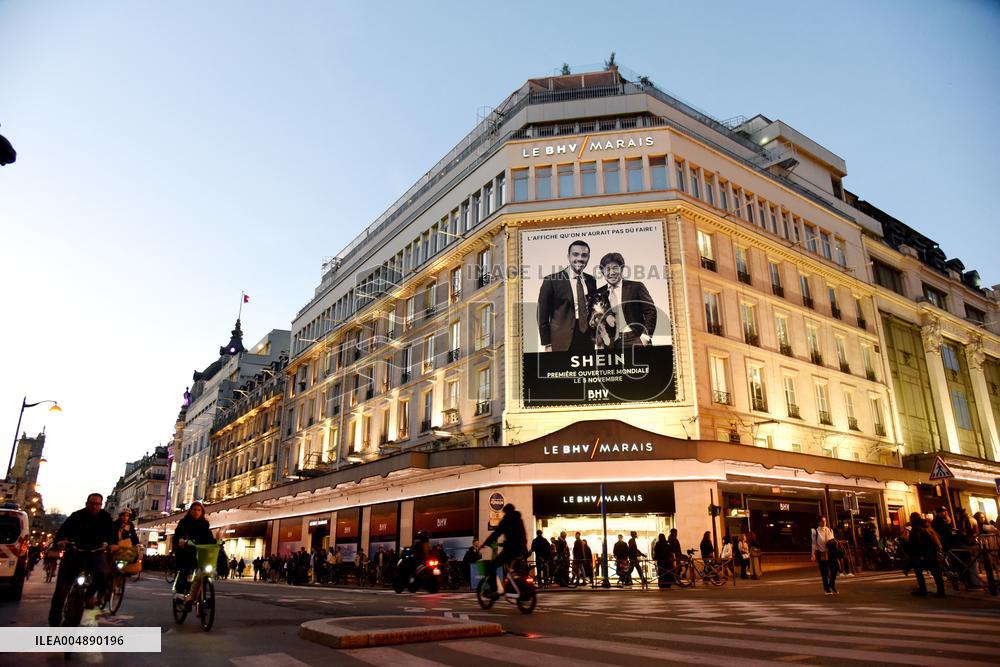 Illustration - Shein Store at BHV - Paris