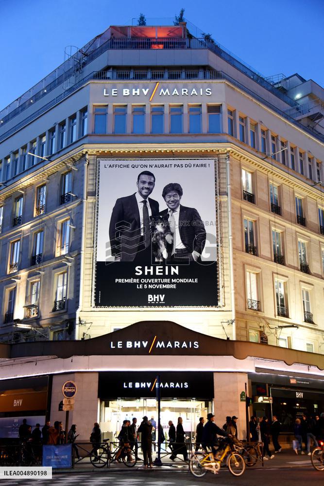 Illustration - Shein Store at BHV - Paris