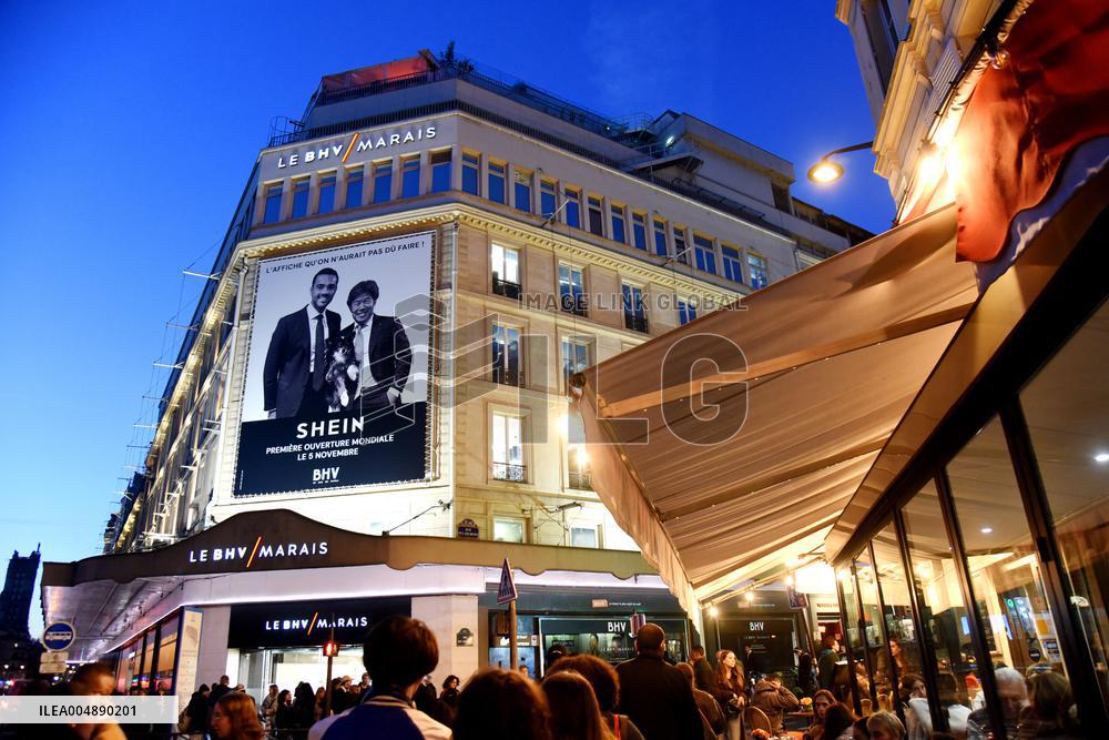 Illustration - Shein Store at BHV - Paris