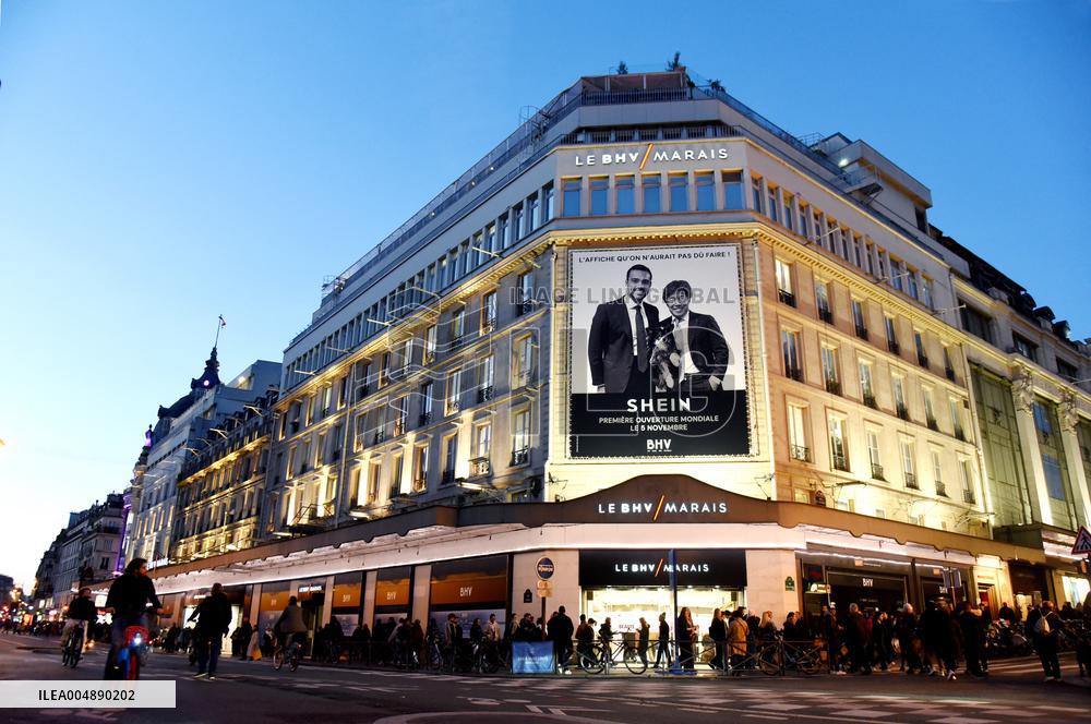 Illustration - Shein Store at BHV - Paris