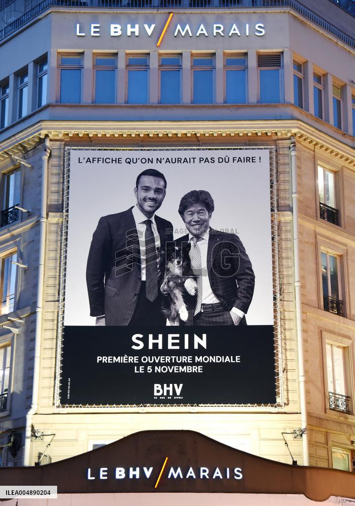 Illustration - Shein Store at BHV - Paris