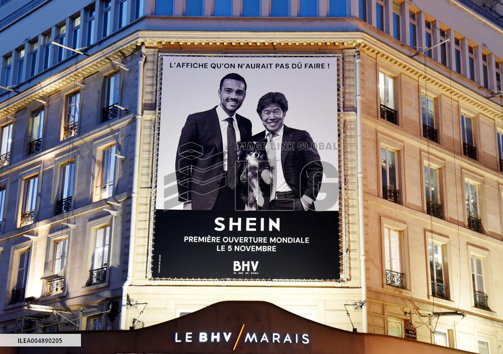 Illustration - Shein Store at BHV - Paris