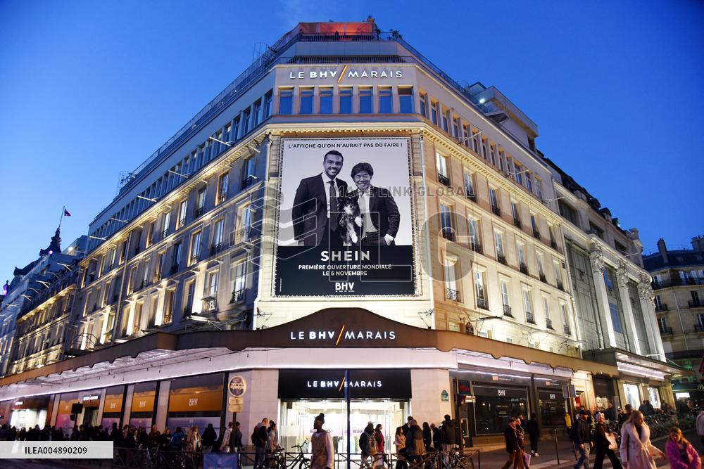 Illustration - Shein Store at BHV - Paris