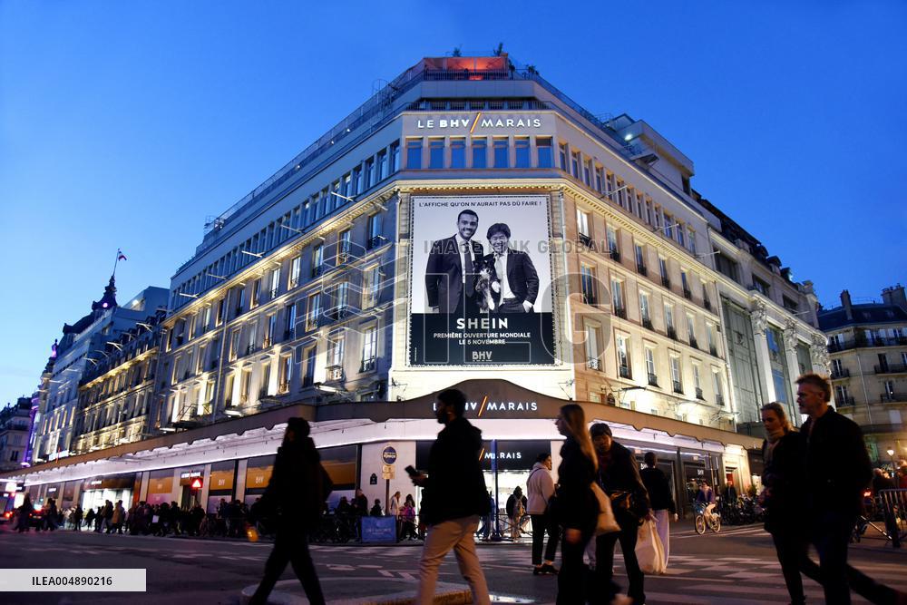 Illustration - Shein Store at BHV - Paris