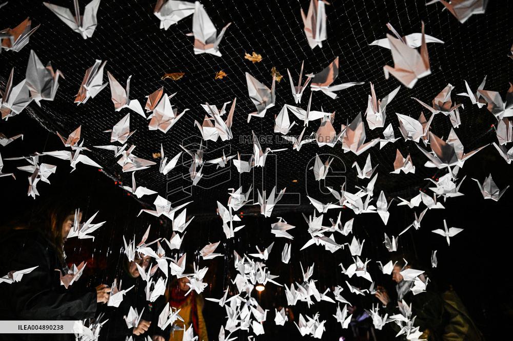 Pro-Palestinian Visual Intervention at GLOW Eindhoven - Netherlands