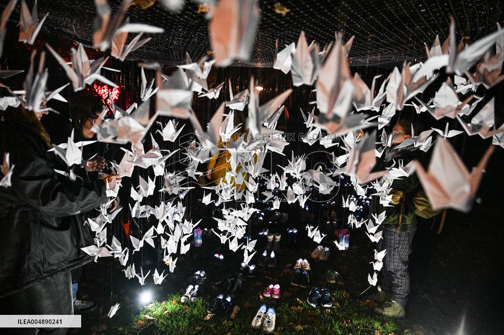 Pro-Palestinian Visual Intervention at GLOW Eindhoven - Netherlands