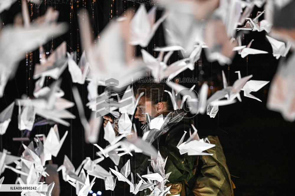 Pro-Palestinian Visual Intervention at GLOW Eindhoven - Netherlands