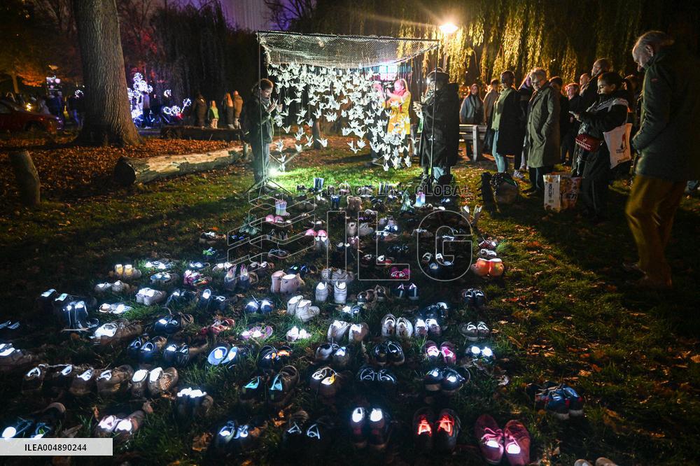 Pro-Palestinian Visual Intervention at GLOW Eindhoven - Netherlands