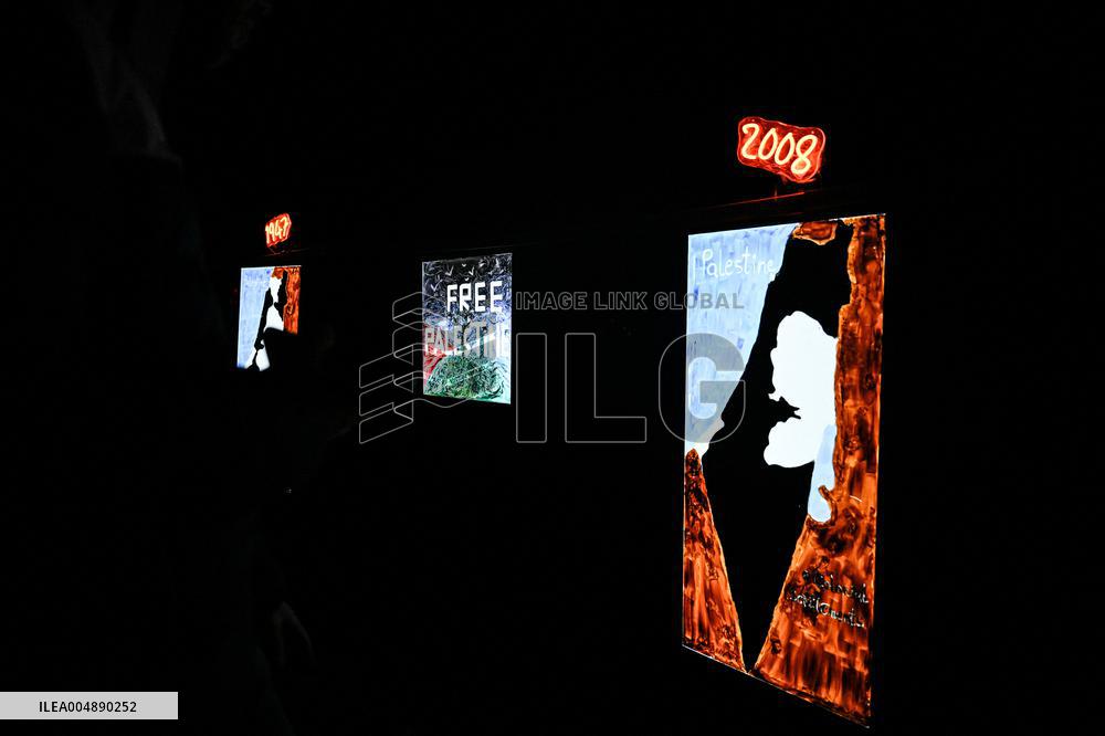 Pro-Palestinian Visual Intervention at GLOW Eindhoven - Netherlands